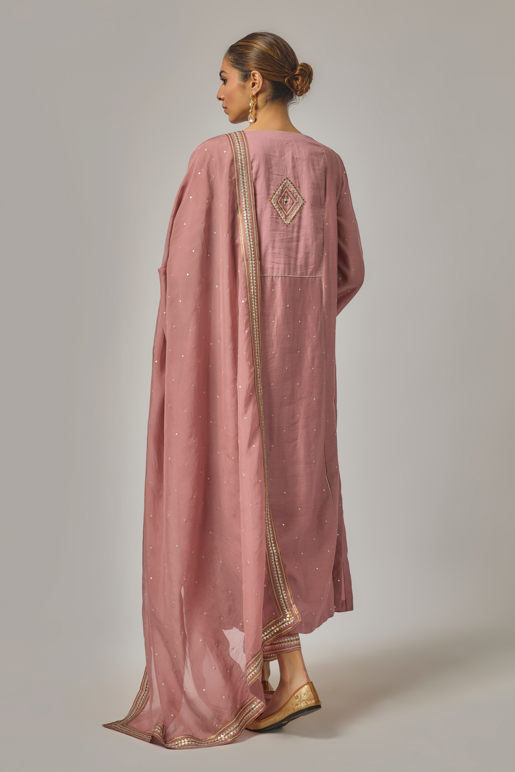 Mini Fence Yoke Kurta Set