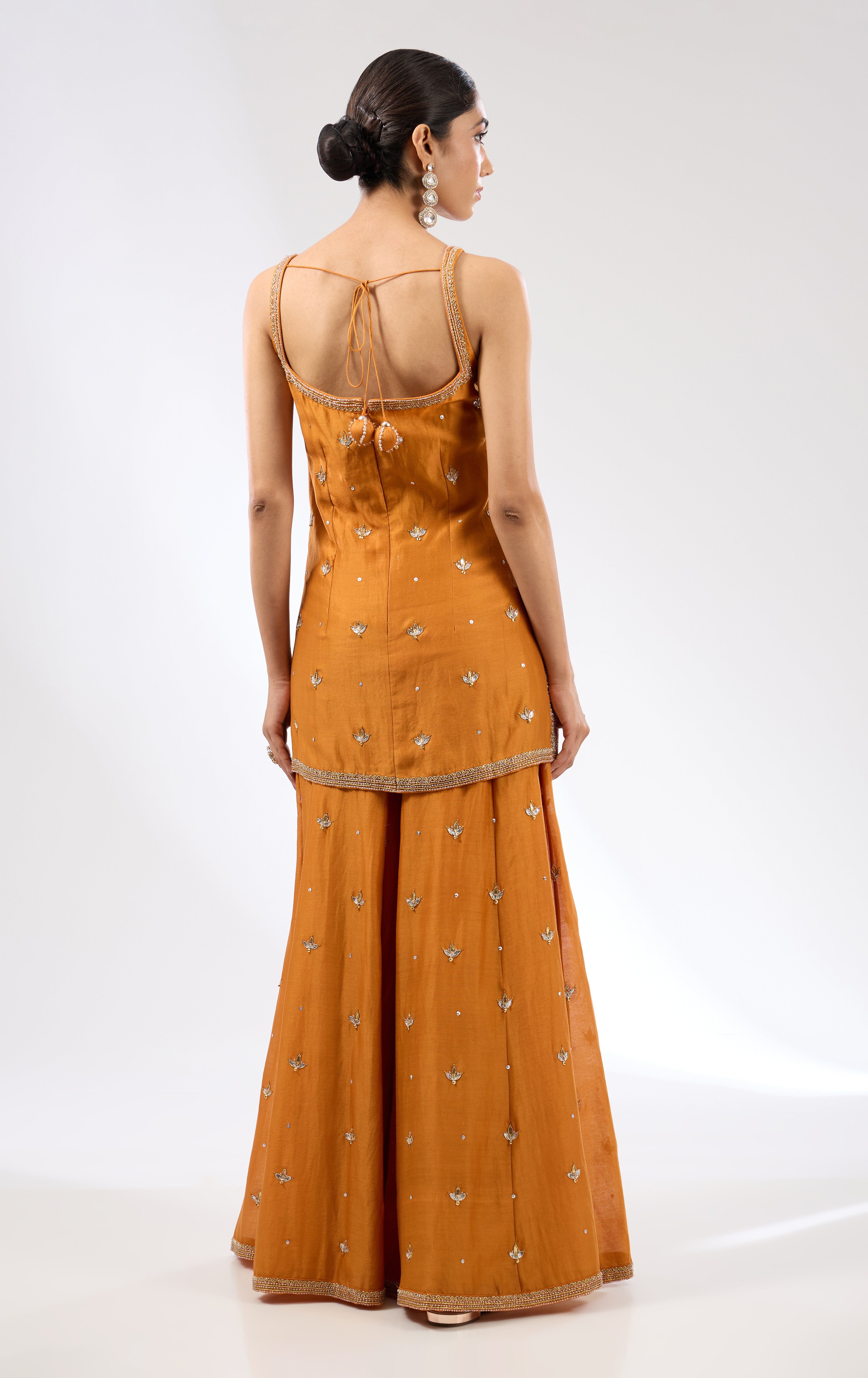 Gota-Patti Motif Sharara Set