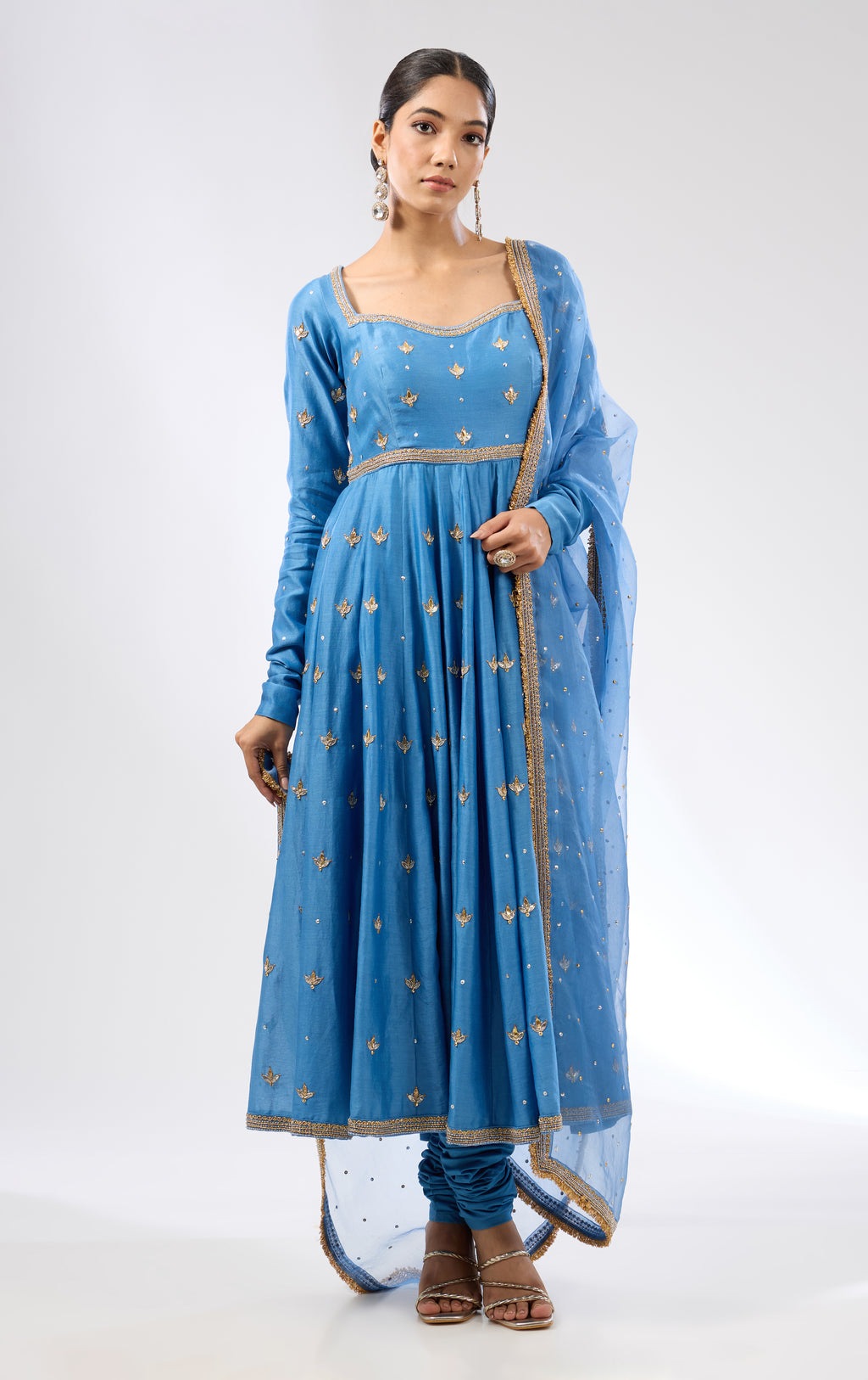 Gota-Patti Motif Anarkali Set