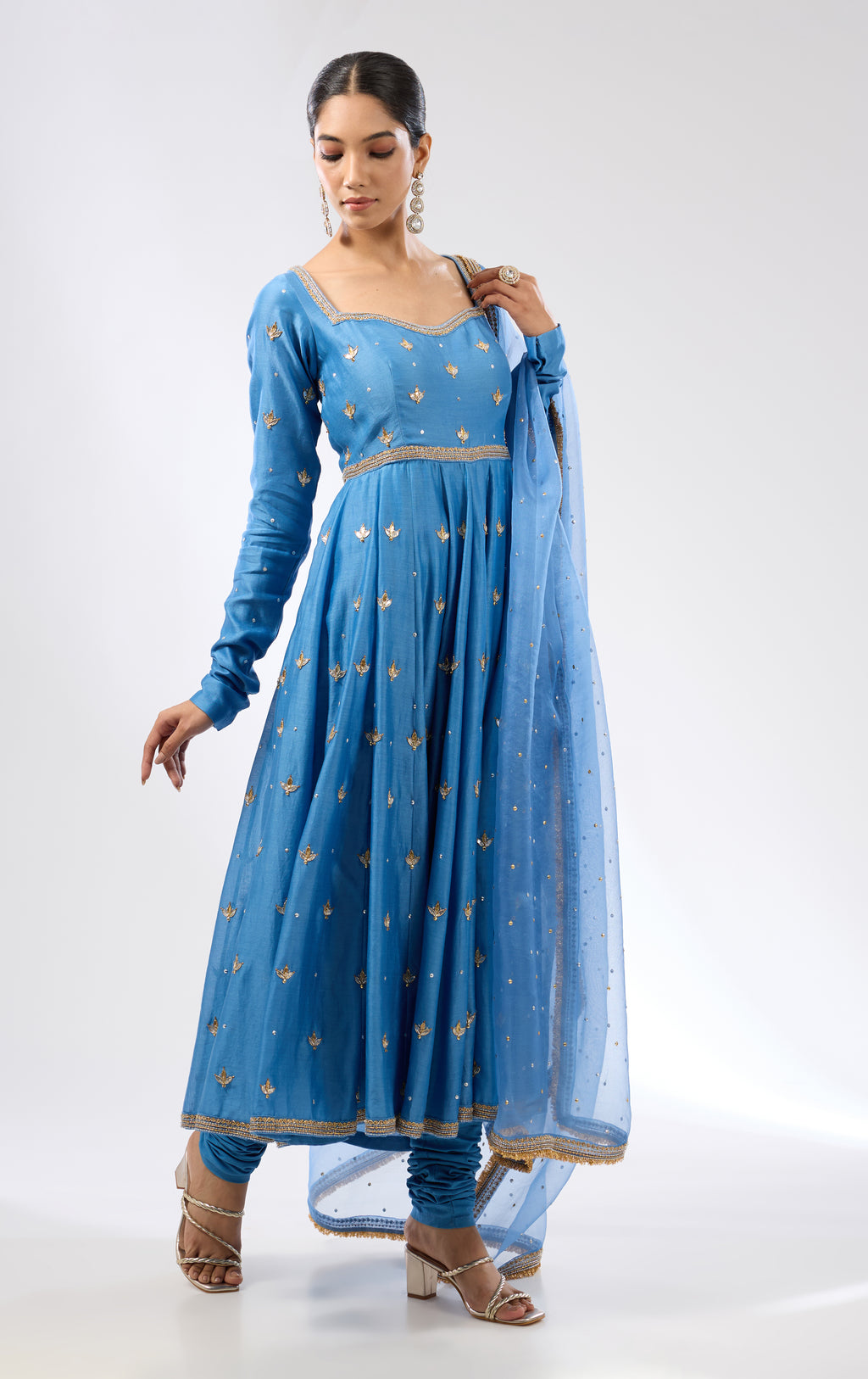 Gota-Patti Motif Anarkali Set