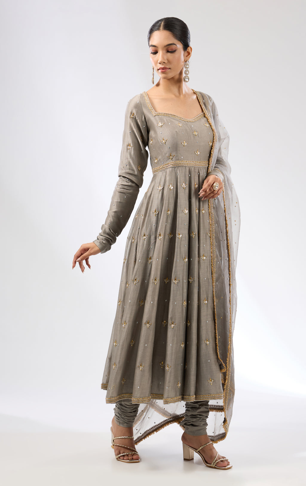 Gota-Patti Motif Anarkali Set