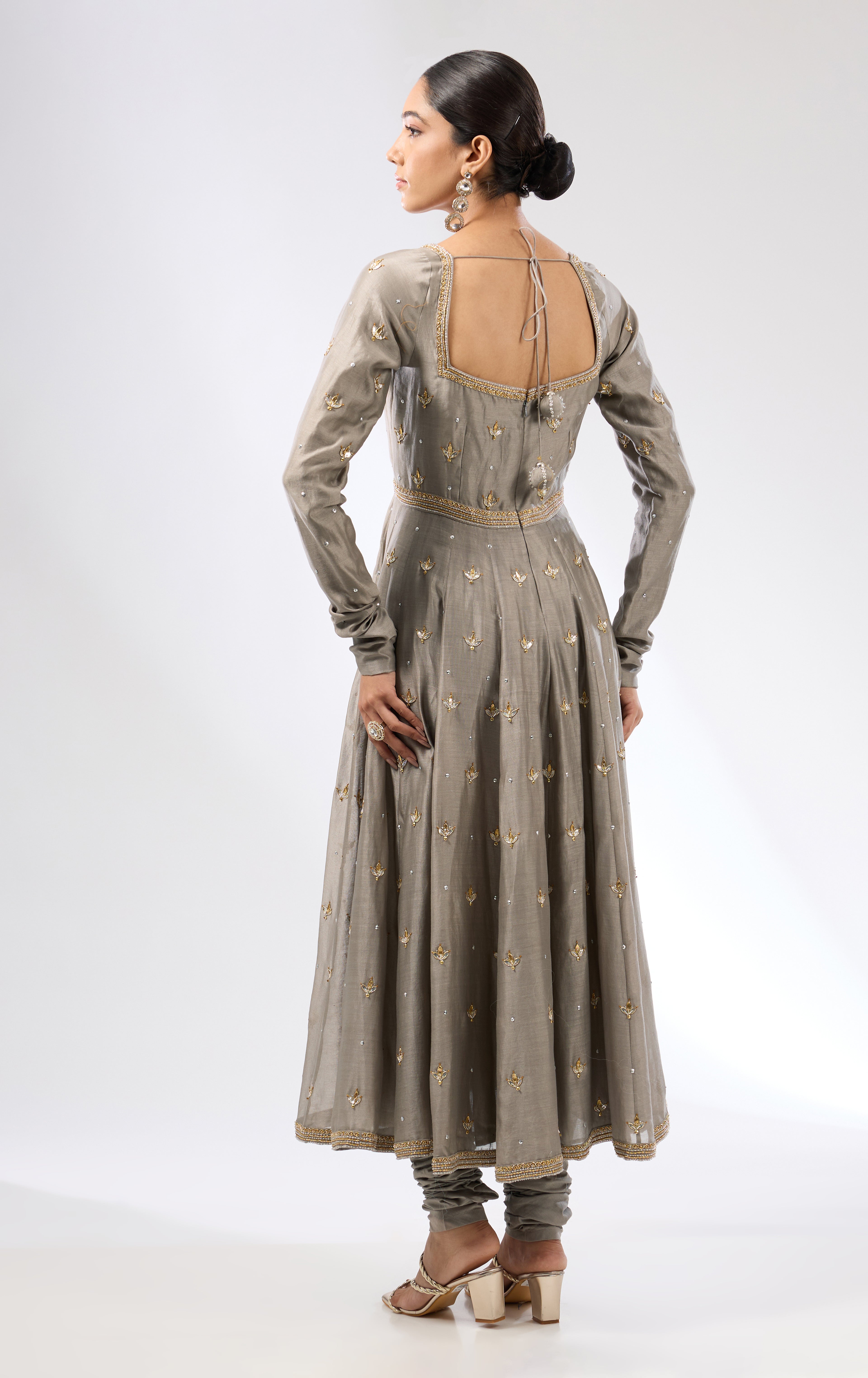 Gota-Patti Motif Anarkali Set