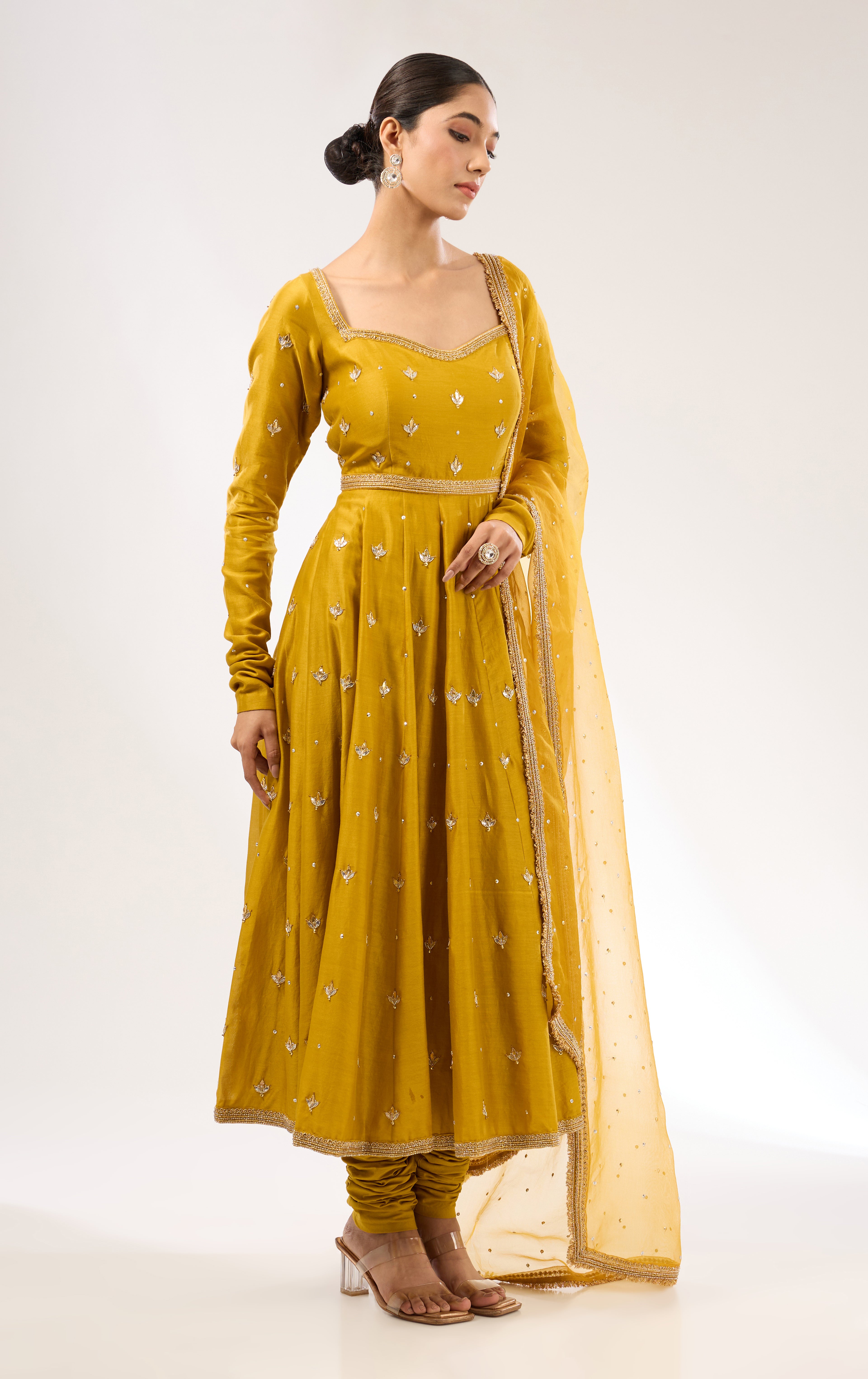 Gota-Patti Motif Anarkali Set