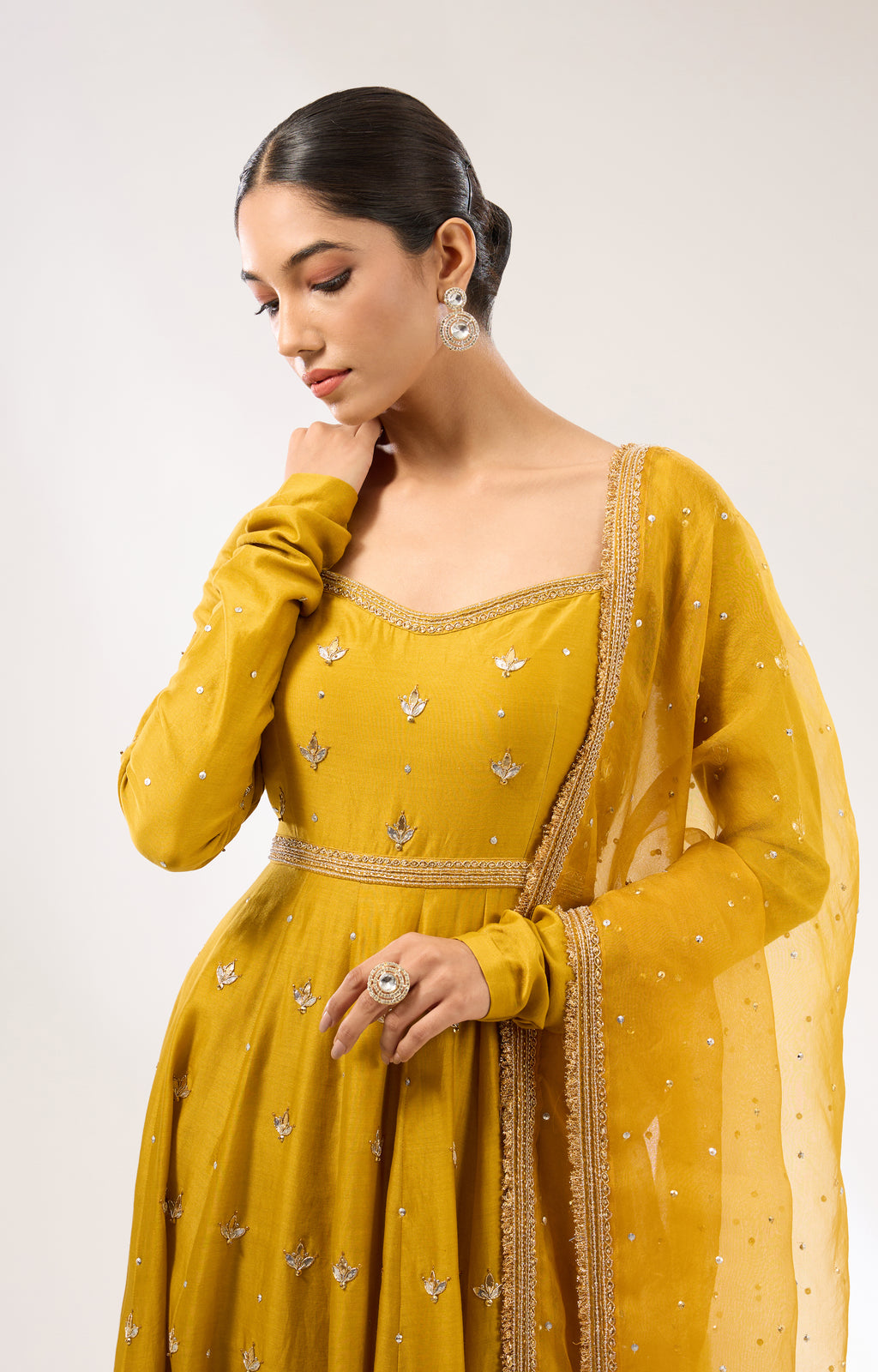 Gota-Patti Motif Anarkali Set