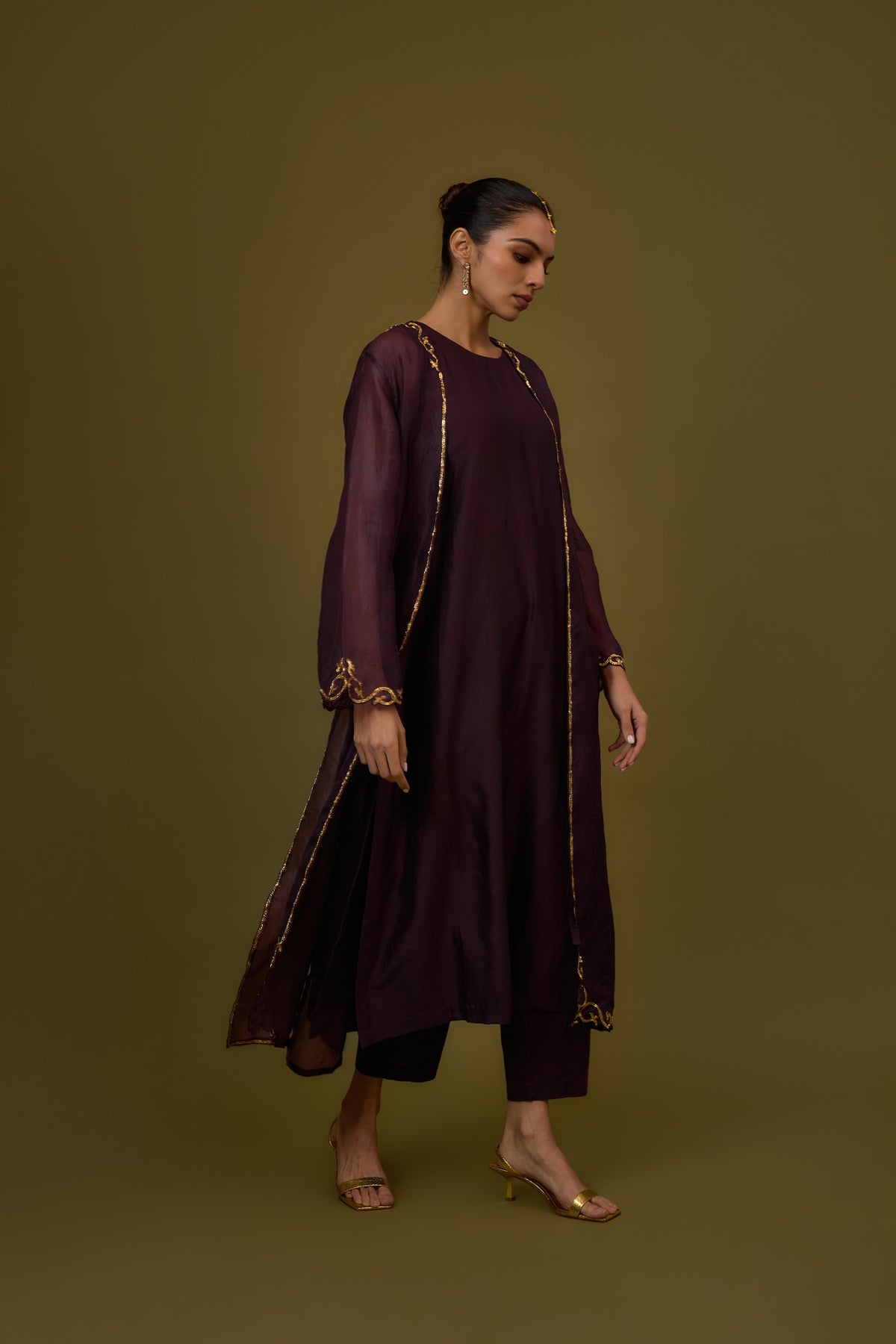 Baroque Hem Jacket Set