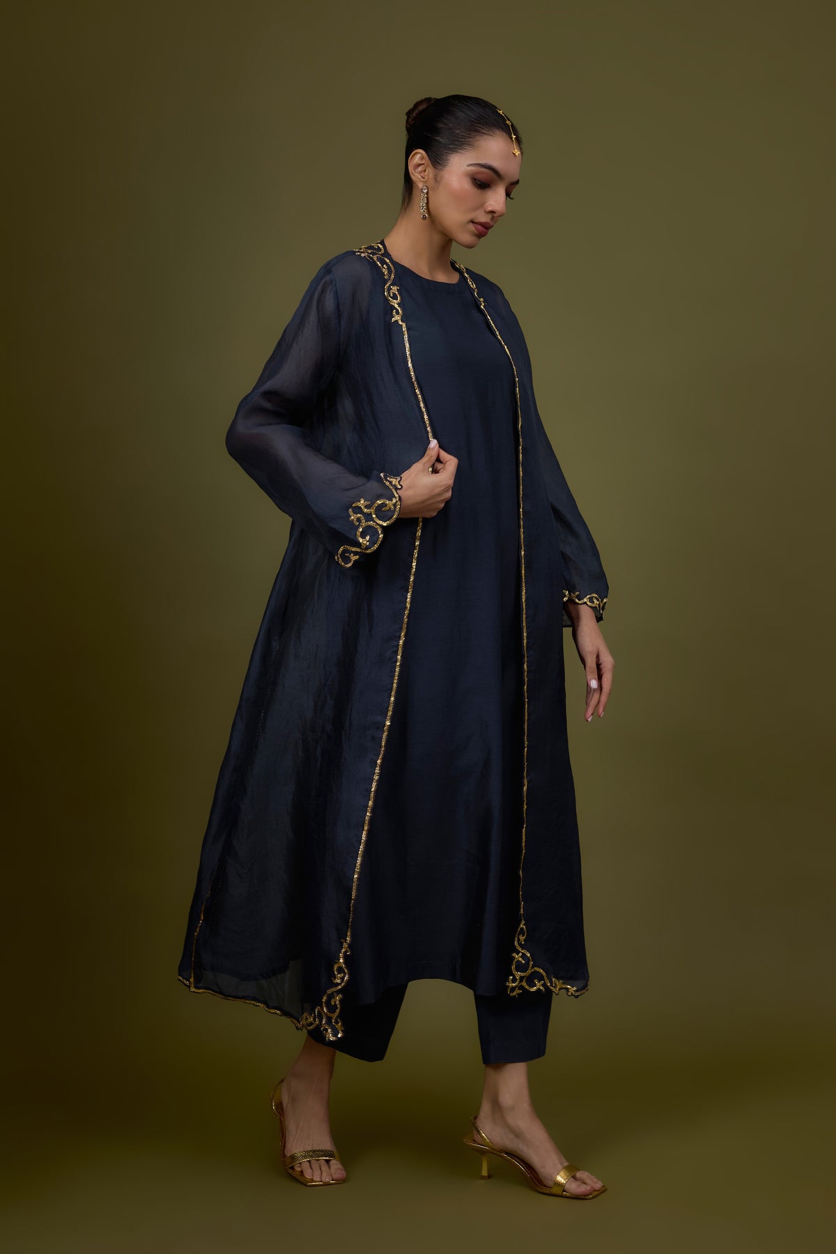 Baroque Hem Jacket Set