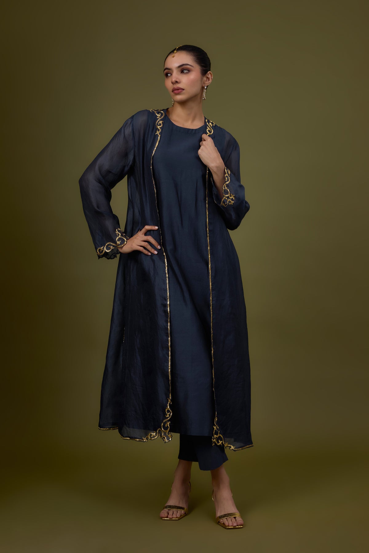 Baroque Hem Jacket Set