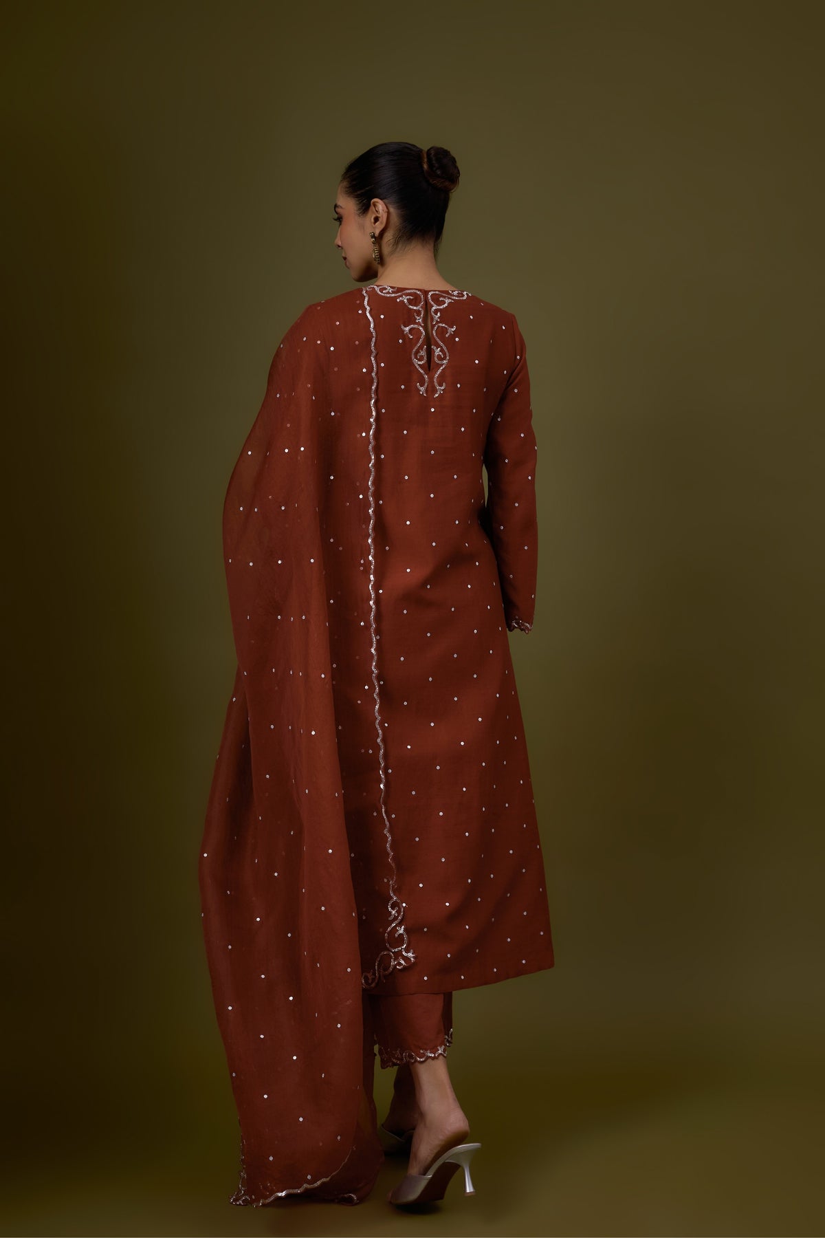 Baroque Yoke Kurta Set