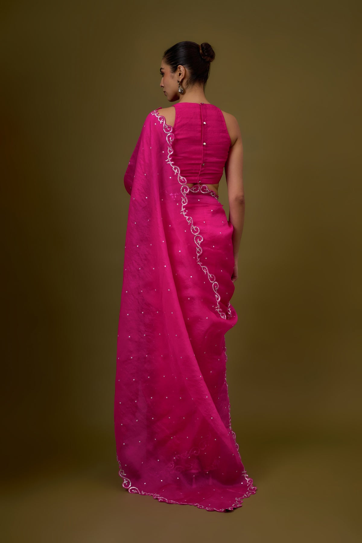 Baroque Scallop Saree Set