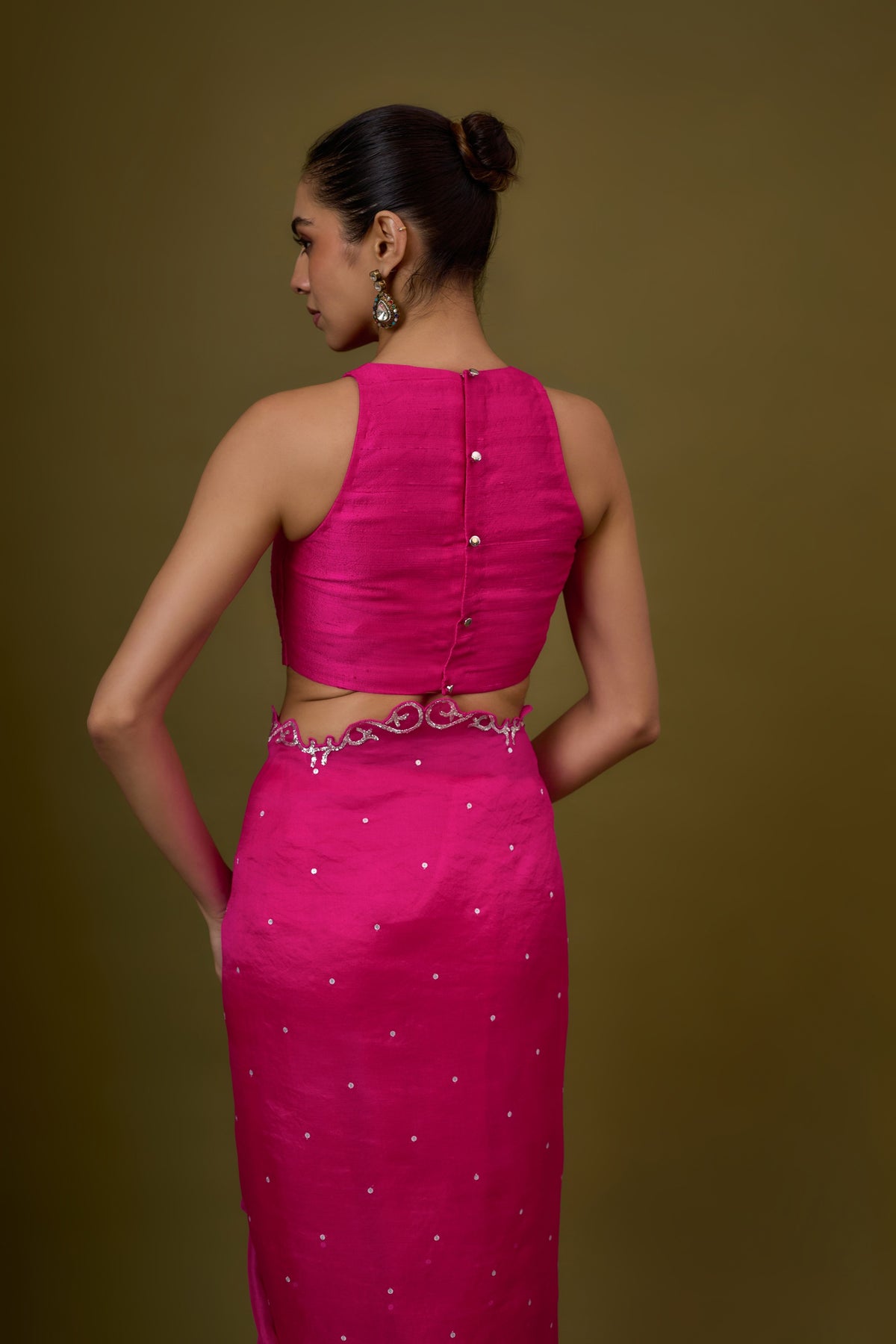 Baroque Scallop Saree Set