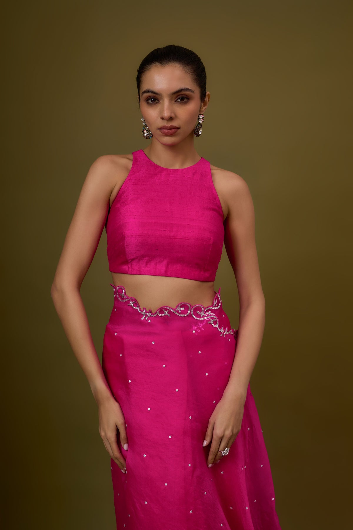 Baroque Scallop Saree Set