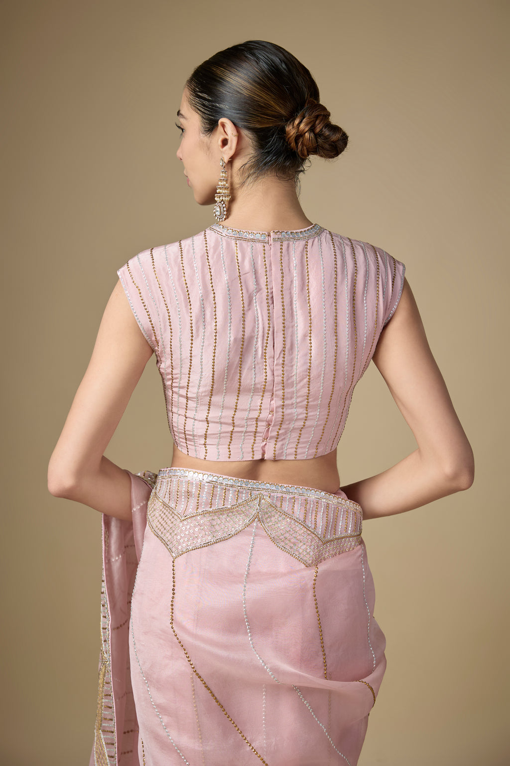 Domes Border Saree Set