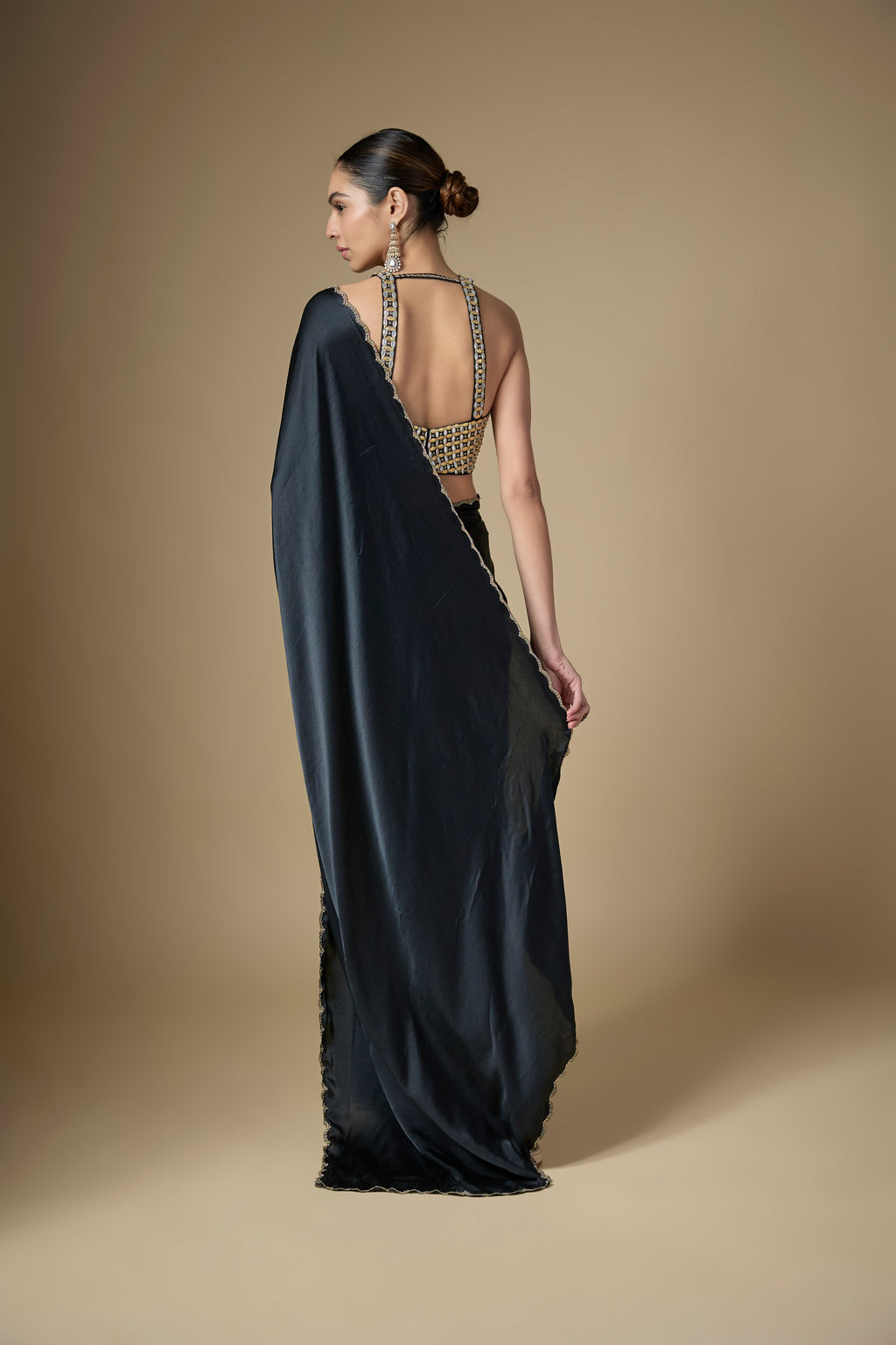 Gota-Patti Jaal Blouse Saree Set