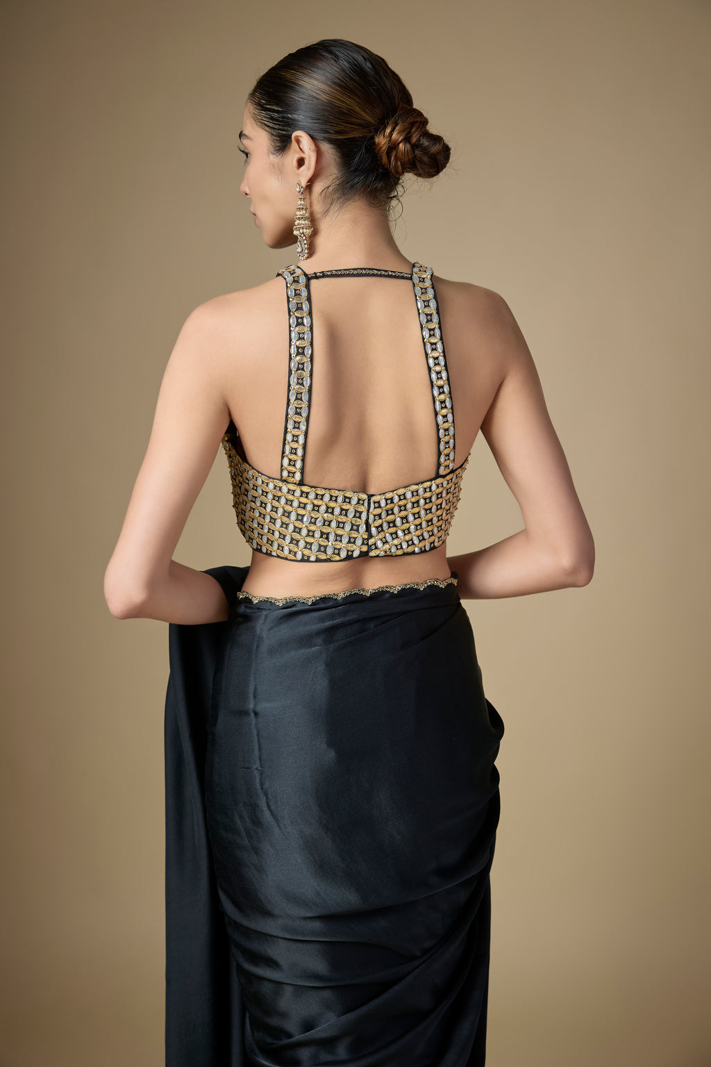 Gota-Patti Jaal Blouse Saree Set