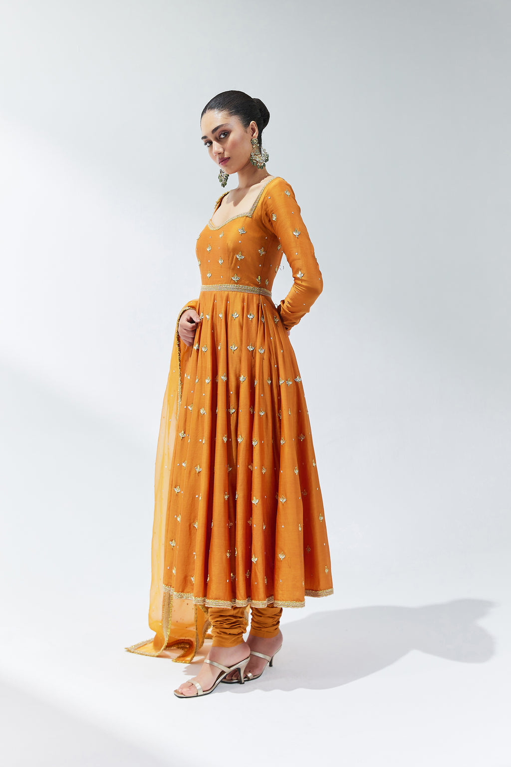 Gota-Patti Motif Anarkali Set