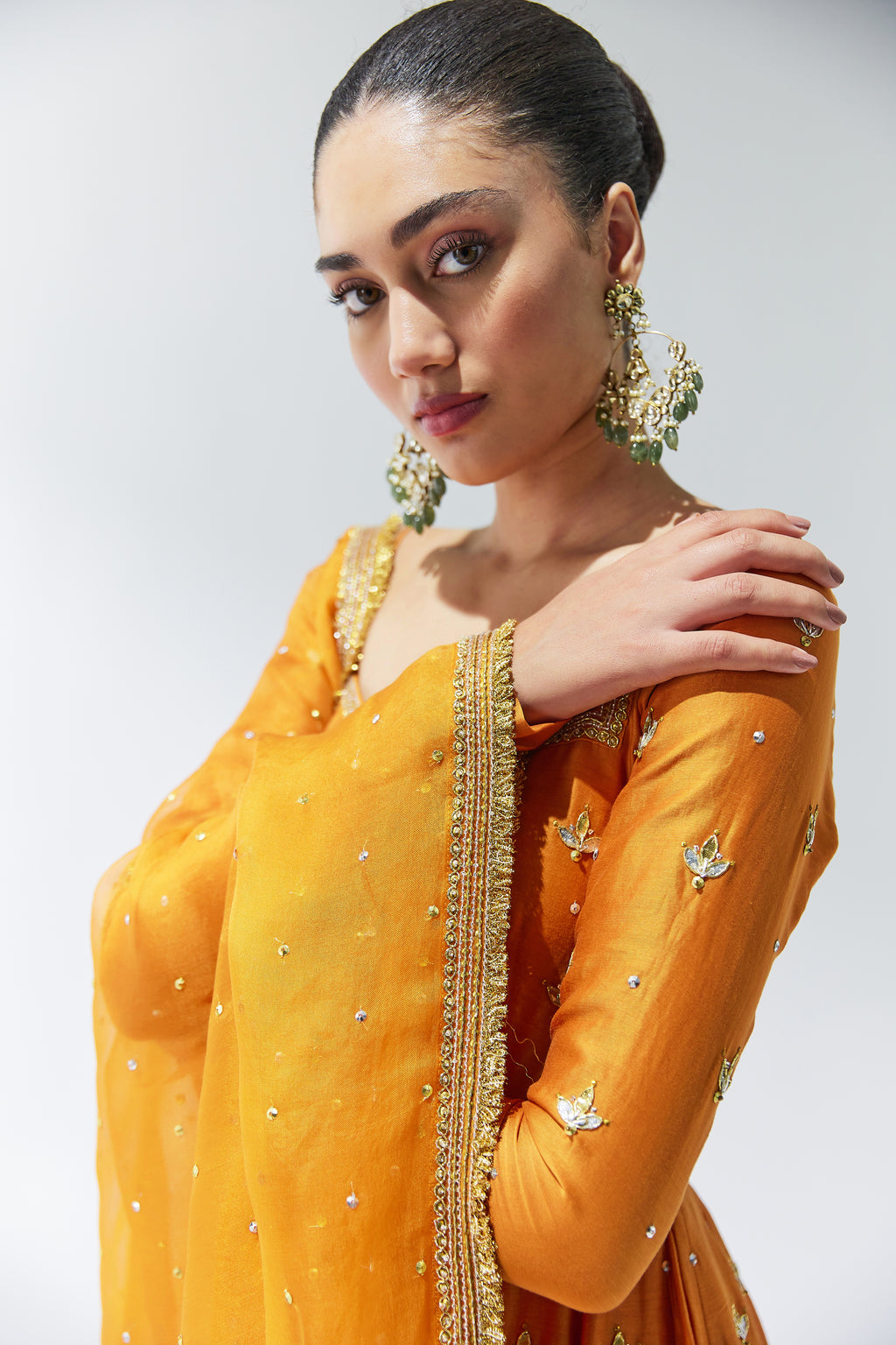 Gota-Patti Motif Anarkali Set