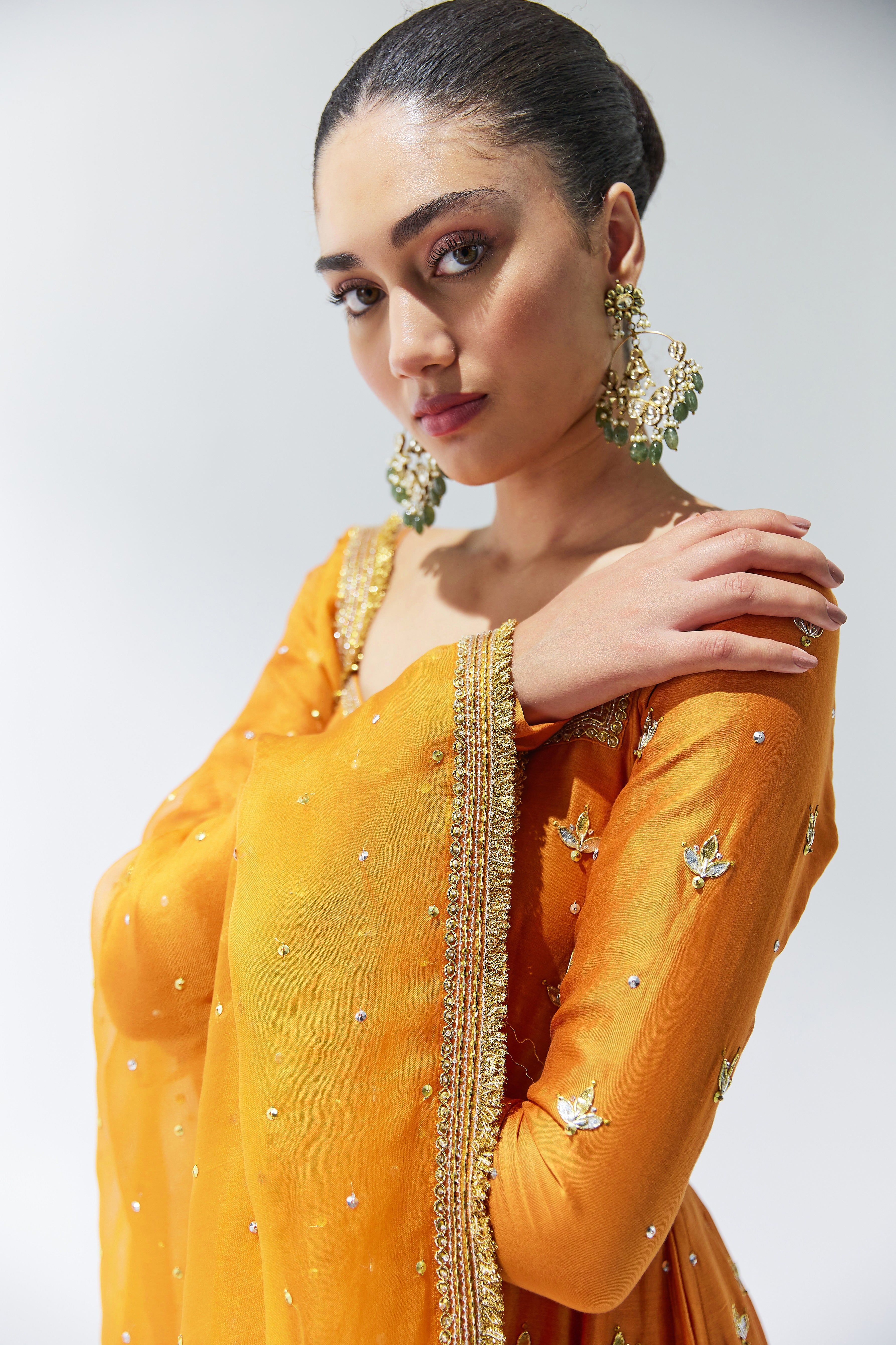 Gota-Patti Motif Anarkali Set