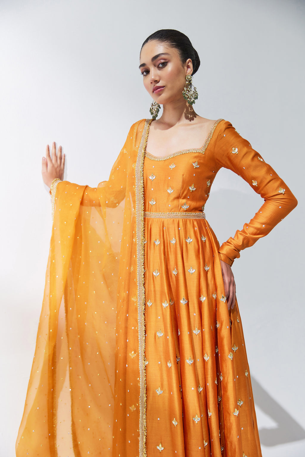 Gota-Patti Motif Anarkali Set