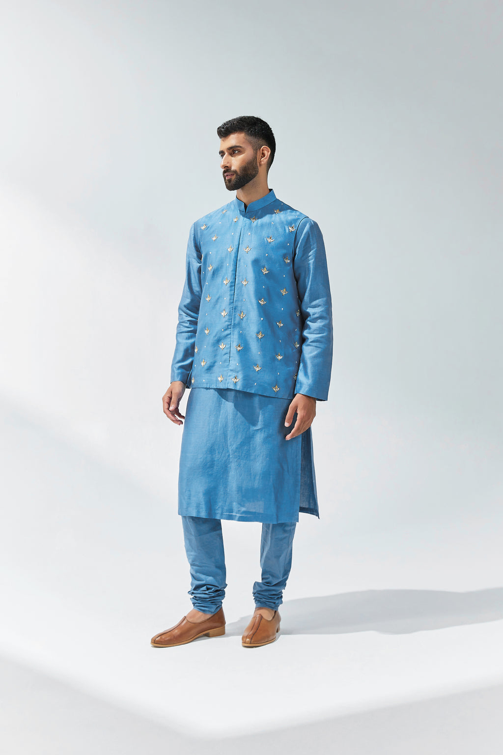 All Over Gota-Patti Motif Waistcoat Set