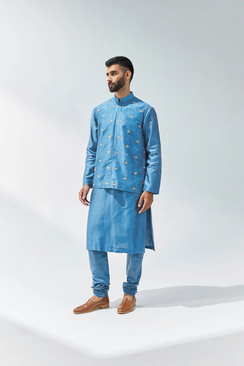 All Over Gota-Patti Motif Waistcoat Set