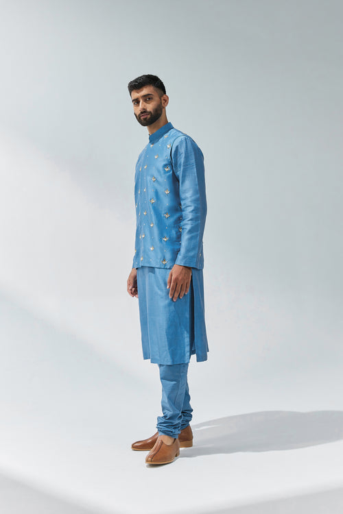 All Over Gota-Patti Motif Waistcoat Set