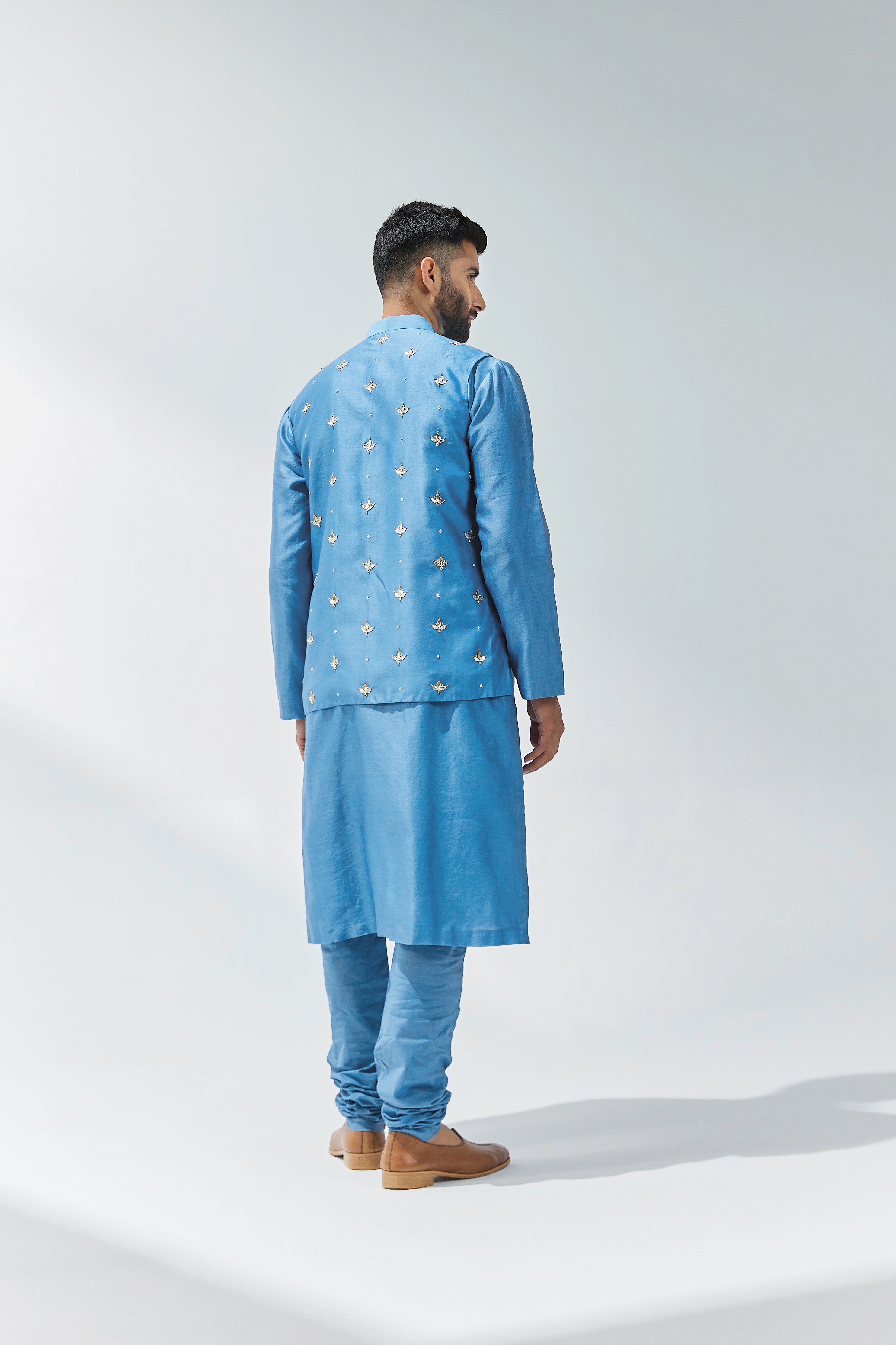 All Over Gota-Patti Motif Waistcoat Set