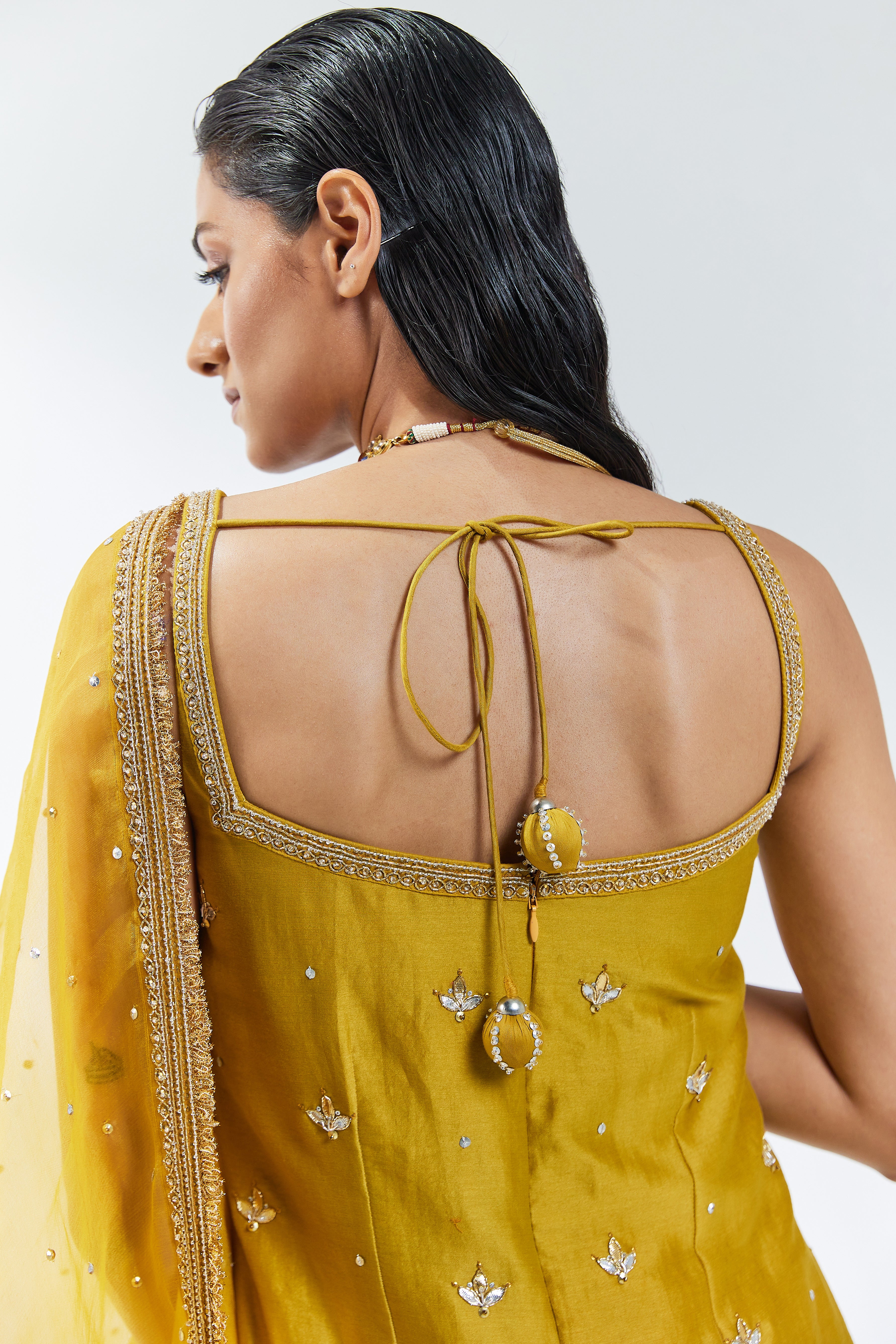 Gota-Patti Motif Sharara Set