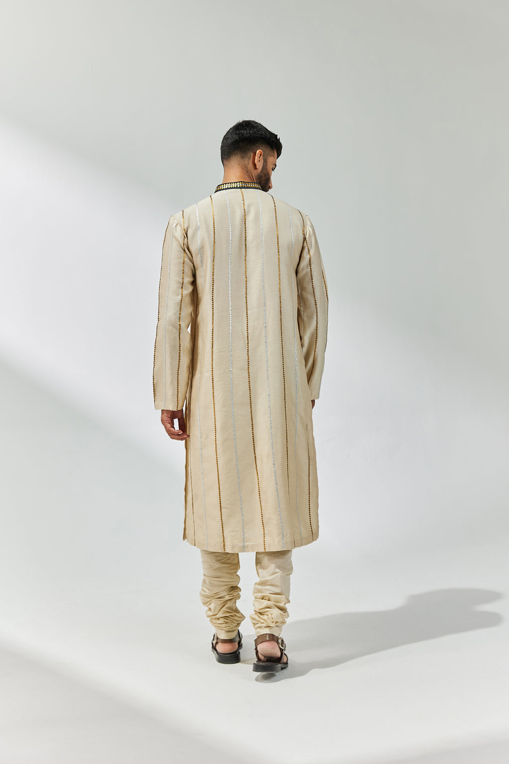 Fence Motif Placket Kurta Set