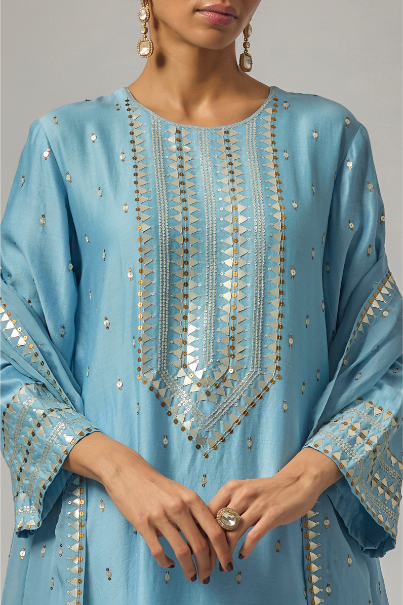 Fence Yoke Kurta Set